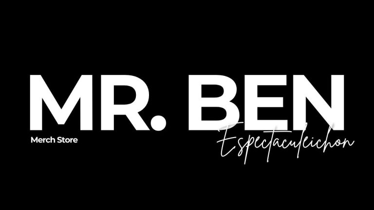 Black and white image of my mr ben logo
