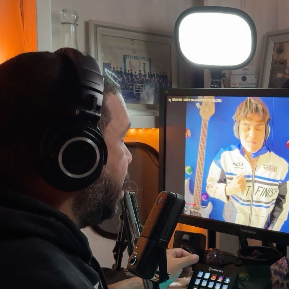 Photo of Mr Ben Editing a video